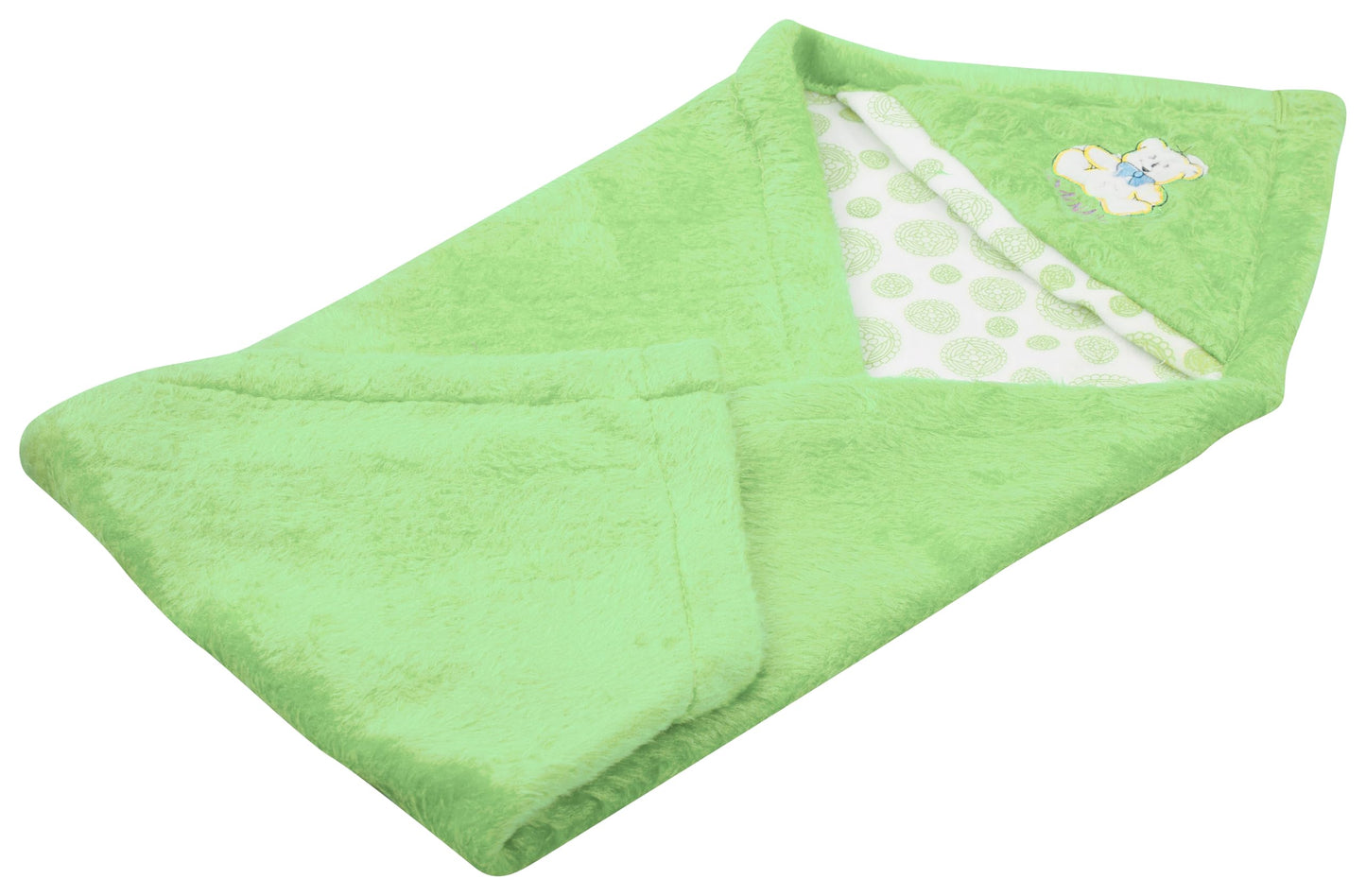 BTfash Newborn Baby Light Weight Fur Lined Hodded Blanket or Wrapper or Sleeping Bag - Pack of 1