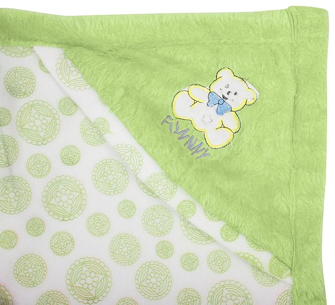 BTfash Newborn Baby Light Weight Fur Lined Hodded Blanket or Wrapper or Sleeping Bag - Pack of 1