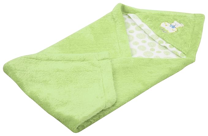 BTfash Newborn Baby Light Weight Fur Lined Hodded Blanket or Wrapper or Sleeping Bag - Pack of 1