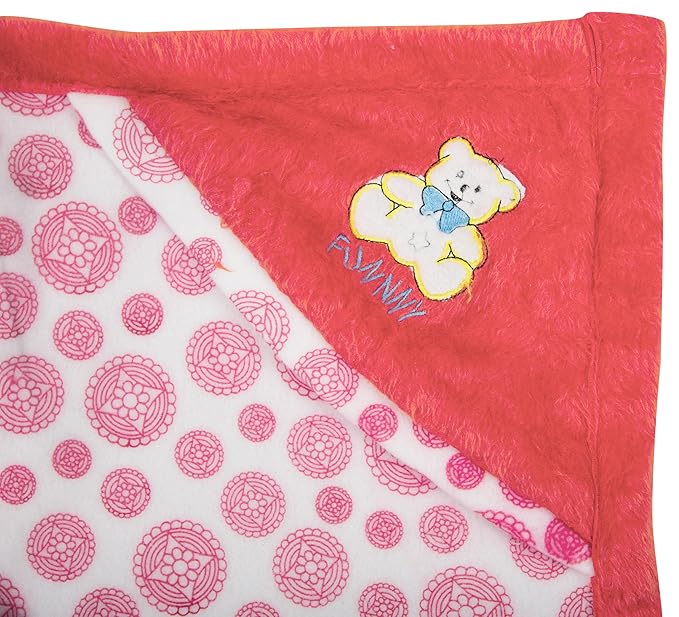 BTfash Newborn Baby Light Weight Fur Lined Hodded Blanket or Wrapper or Sleeping Bag - Pack of 1