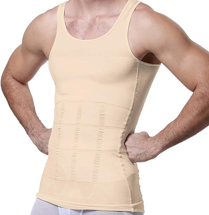 BTfash Mens Slimming Body Shaper Vest, Stretchable Tummy Tucker Tank Top