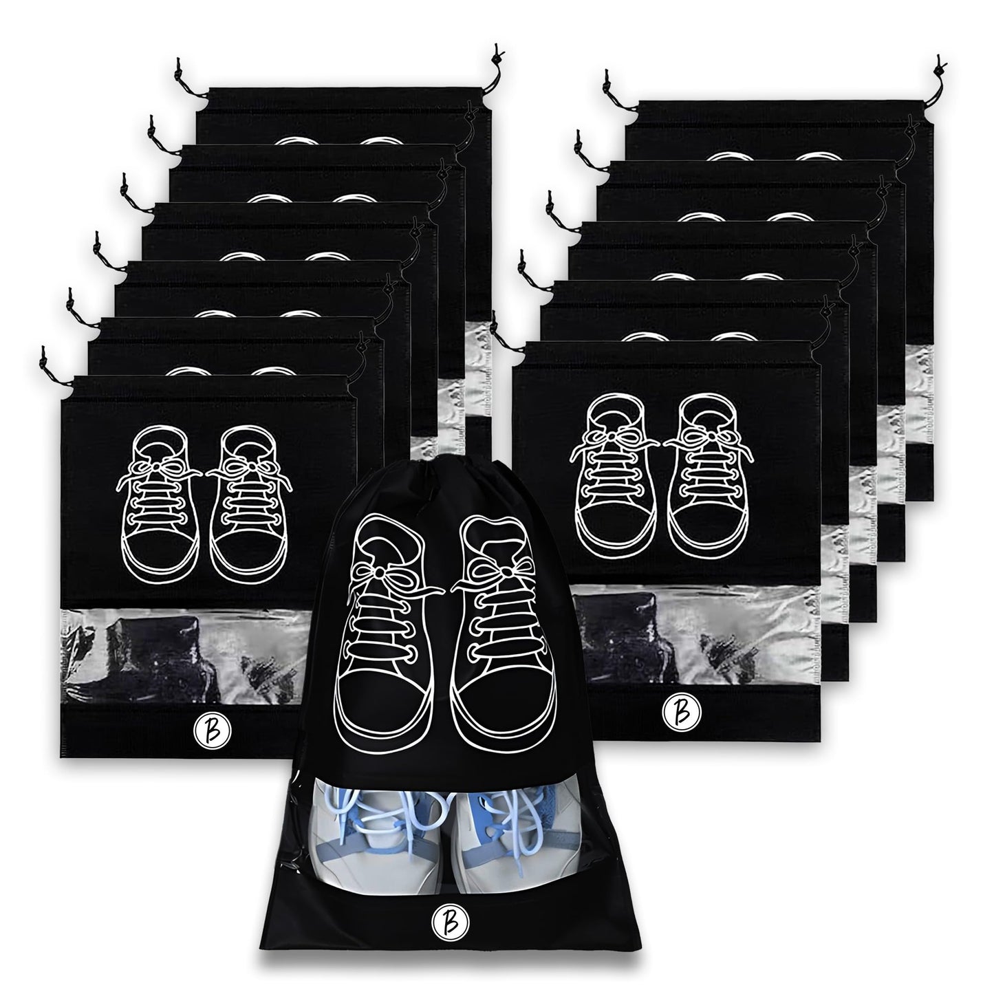 Bimla Traders Shoes Bag for Travel & Storage organizer for Men & Women | Travel Accessories | Shoe Organizer | Shoe Cover for Travel Essentials