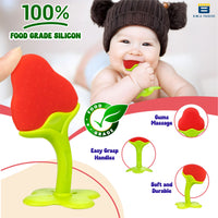 Bimla Traders Baby Tree and Fruits Shape Teether Teething | Natural Organic Freezer Safe for Newborn Infant, Babies | Silicone BPA Free | Gum Pain Relief 3D Soother Set