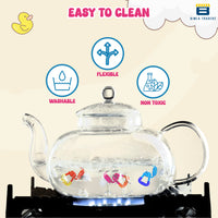 BTfash Baby Silicone Pacifier - Fruit & Food Feeder | Anti Choking Fruit Pacifier | BPA Free Soother | Soft Nibbler/Feeder with Extra Mesh for Newborn, Infants, Toddlers