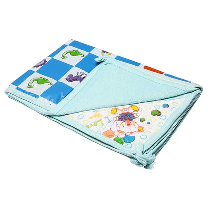 BTfash Baby 2 Layered Towel and Cotton Plastic Waterproof, Reusable Super Soft Wrapping Blanket and Mattress Protector