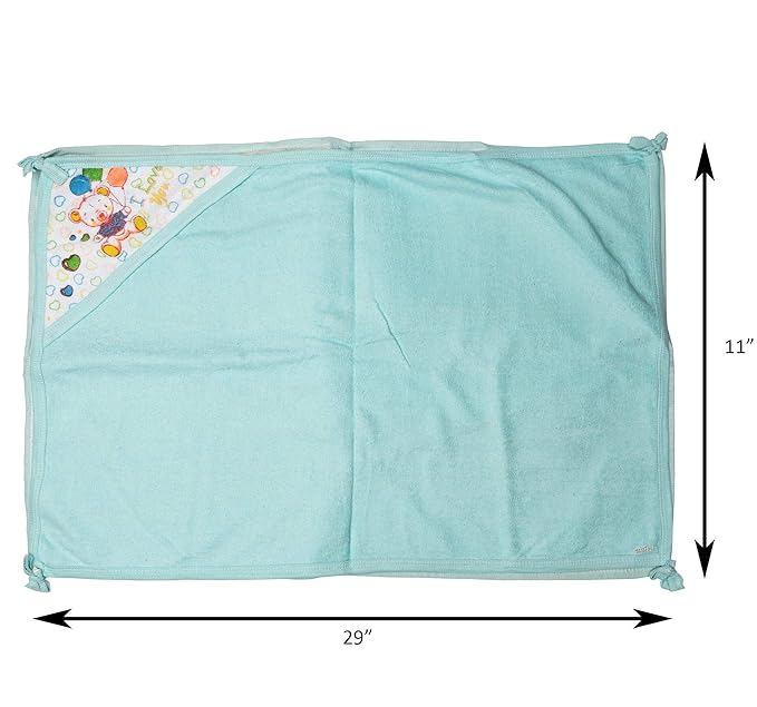 BTfash Baby 2 Layered Towel and Cotton Plastic Waterproof, Reusable Super Soft Wrapping Blanket and Mattress Protector