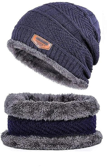 BTfash Mens Winter Beanie Hats Scarf Set (2 Piece Combo)