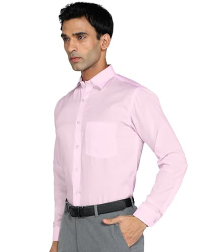 BTfash Men's Solid Slim Fit Cotton Formal Full Sleeve Shirt