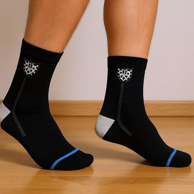 BTfash Solid Ankle Compression Socks for Men & Women, Multicolor, Free Size