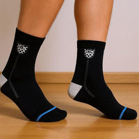 BTfash Solid Ankle Compression Socks for Men & Women, Multicolor, Free Size