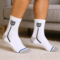 BTfash Solid Ankle Compression Socks for Men & Women, Multicolor, Free Size