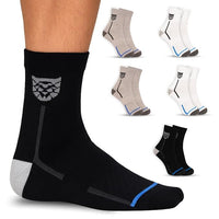 BTfash Solid Ankle Compression Socks for Men & Women, Multicolor, Free Size