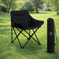 Bimla Traders Foldable Camping Chair with Carry Bag, Portable Outdoor Folding Chair for Camping, Picnic, Garden and Travel, Heavy Duty Metal Frame.
