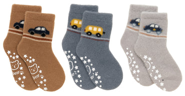 Btag Warm Woolen Fur Baby Socks | Ultra-Soft & Cozy Winter Socks | Thick, Super Cozy & Gentle on Skin |Perfect for Newborns, Infants & Toddlers | Ultra-Comfortable & Cute Design (Assorted_PO3)
