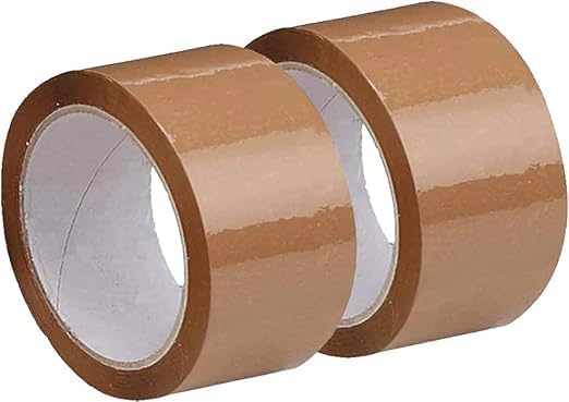 CRAE Brown Packaging Cello Tape For Office, Home and E-Commerce Packing | 100M