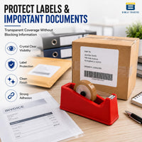 CRAE Brown Packaging Cello Tape For Office, Home and E-Commerce Packing | 100M