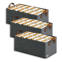 Crae Clothes, Foldable Clothes Storage Baskets for Wardrobe, Books, Saree, Shirts, Stationery Paper, Document Toy, with Handles |