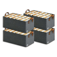 Crae Clothes, Foldable Clothes Storage Baskets for Wardrobe, Books, Saree, Shirts, Stationery Paper, Document Toy, with Handles |