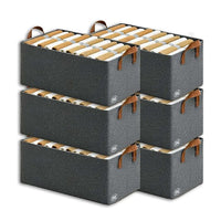 Crae Clothes, Foldable Clothes Storage Baskets for Wardrobe, Books, Saree, Shirts, Stationery Paper, Document Toy, with Handles |