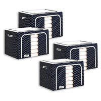Crae Clothes, Foldable Clothes Storage Baskets for Wardrobe, Books, Saree, Shirts, Stationery Paper, Document Toy, with Handles |