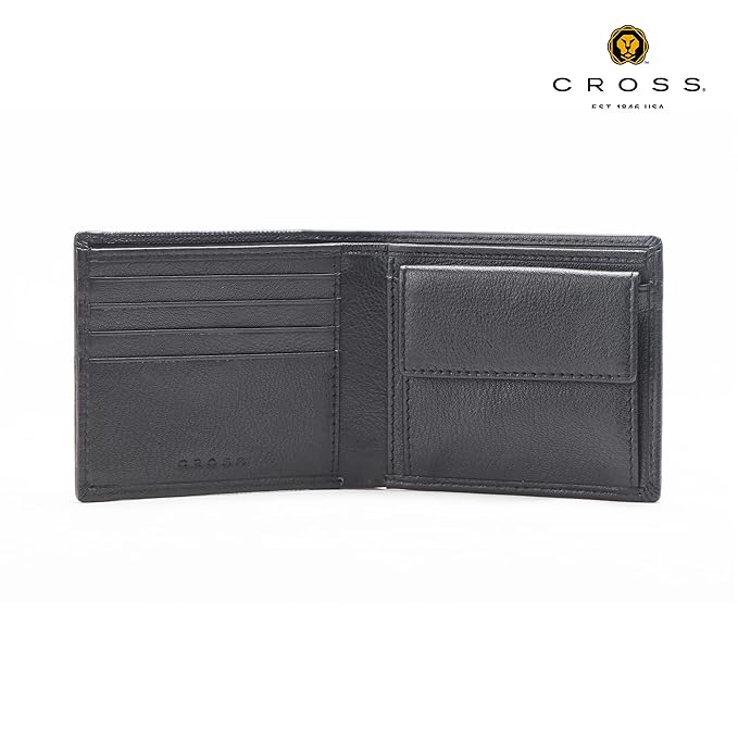 Cross Alpha Bifold Wallets for Men Leather Original -Slim & Sleek Mens Wallet