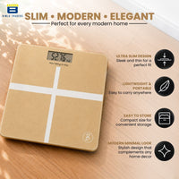 Bimla Traders Premium Digital Body Weight Scale | 26×26 cm Wide Platform | Clear LCD Display | Anti-Skid Base | 180 kg Capacity Cross Design