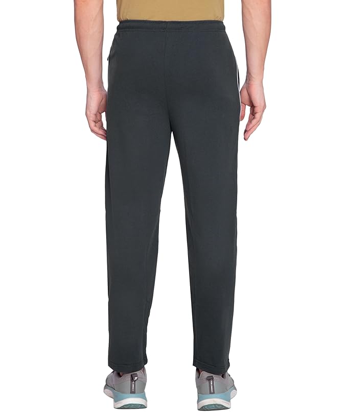 Btag Mens Regular Fit Comfortable Cotton Track Pants with Both Side Zipper Pocket