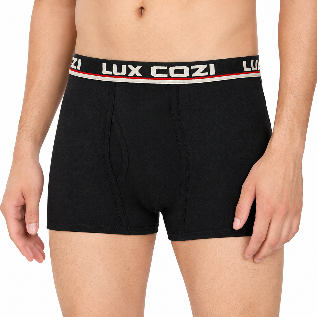 Lux Cozi Men's Cotton Trunks Solid,Breathable (Pack of 2)