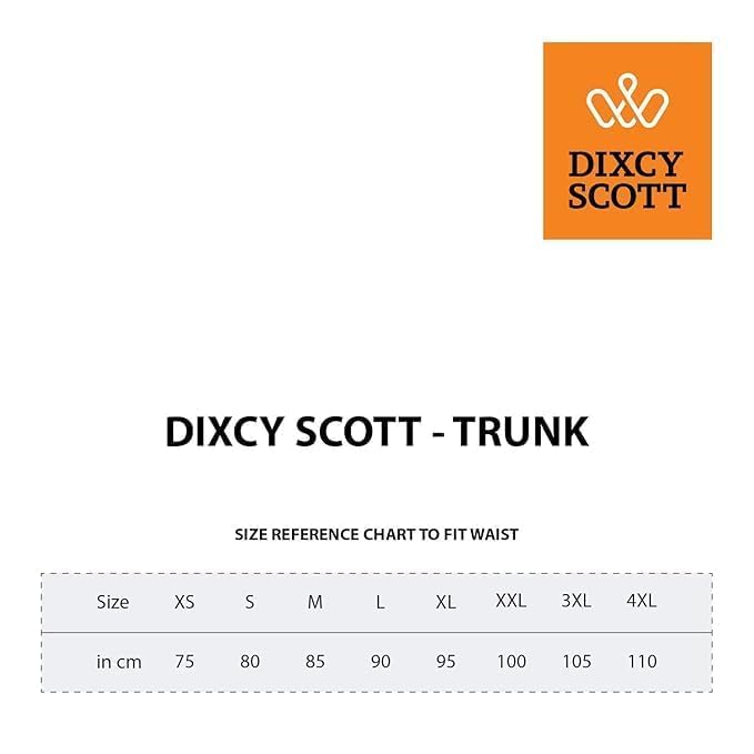 Dixcy Scott Men's Cotton Originals Trunk Snug Fit Solid Innerwear