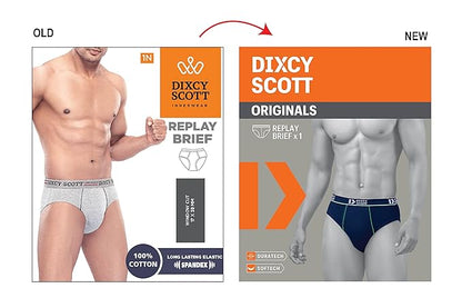 Dixcy Scott Men's Cotton Regular Briefs (Pack of 5)