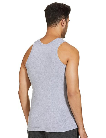Dixcy Scott Men's Super Combed Cotton Round Neck Sleeveless Vest | Tag Free Comfort & Smartskin Technology