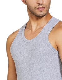 Dixcy Scott Men's Super Combed Cotton Round Neck Sleeveless Vest | Tag Free Comfort & Smartskin Technology