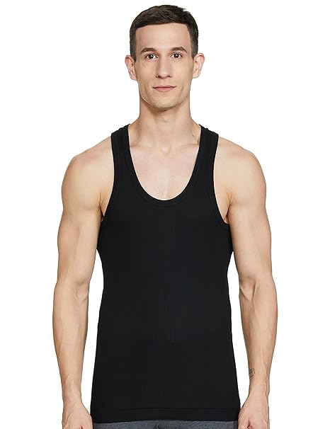 Dixcy Scott Men's Super Combed Cotton Round Neck Sleeveless Vest | Tag Free Comfort & Smartskin Technology
