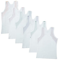Dowin Sleeveless Printed Cotton Vest for Kids Boys (Pack of 6)