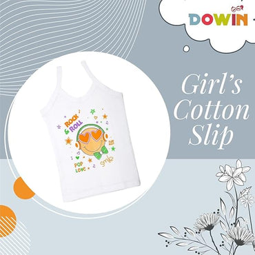 Dowin Girl's Cotton Slip (Pack of 6)