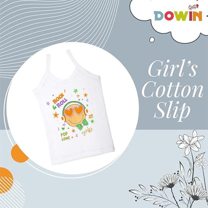 Dowin Girl's Cotton Slip (Pack of 6)