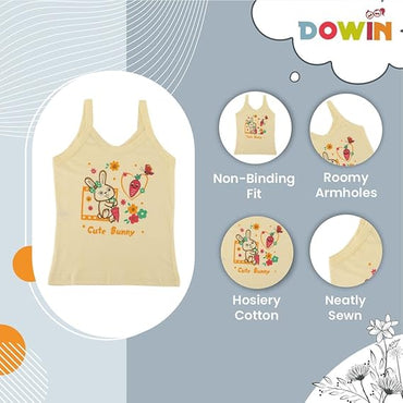 Dowin Girl's Cotton Slip (Pack of 6)
