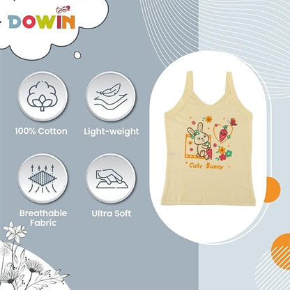 Dowin Girl's Cotton Slip (Pack of 6)