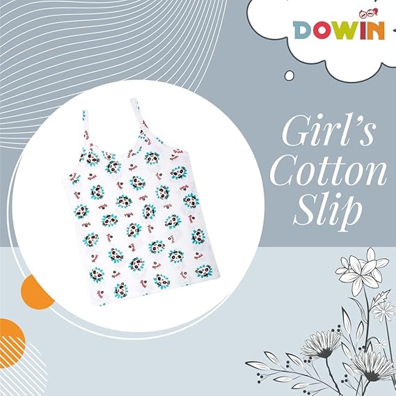 Dowin Girl's Cotton Slip (Pack of 6)