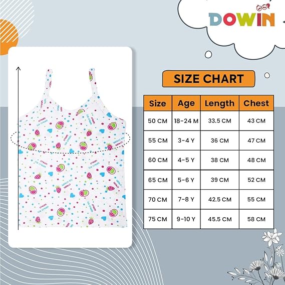 Dowin Girl's Cotton Slip (Pack of 6)