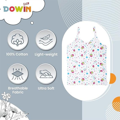 Dowin Girl's Cotton Slip (Pack of 6)