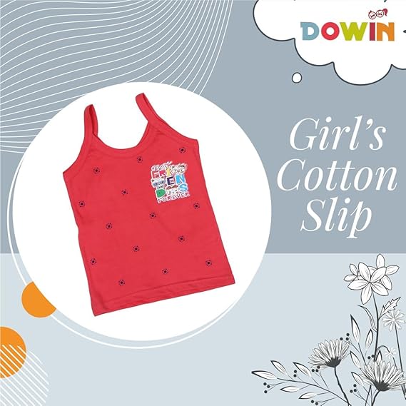 Dowin Girl's Cotton Slip (Pack of 6)