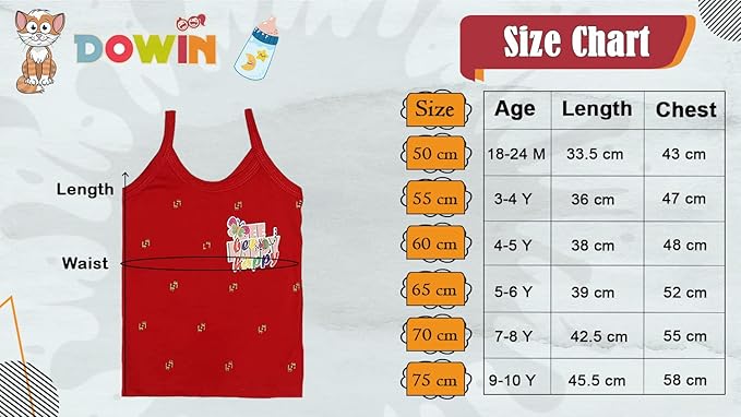 Dowin Girl's Cotton Slip (Pack of 6)