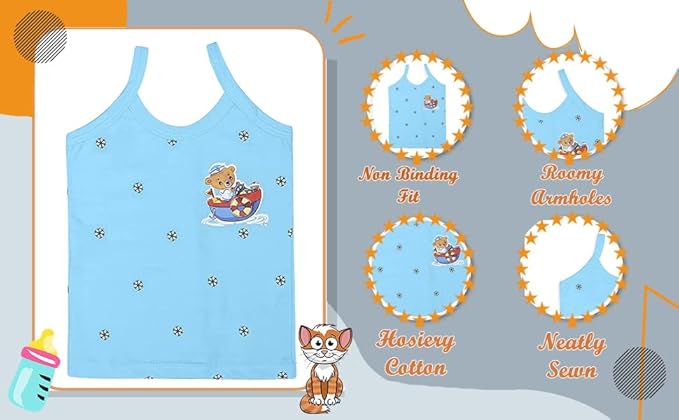 Dowin Girl's Cotton Slip (Pack of 6)
