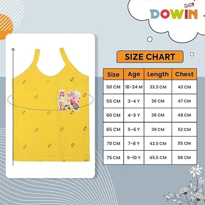 Dowin Girl's Cotton Slip (Pack of 6)