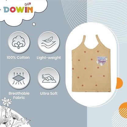 Dowin Girl's Cotton Slip (Pack of 6)