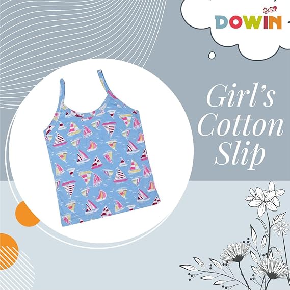 Dowin Girl's Cotton Slip (Pack of 3)