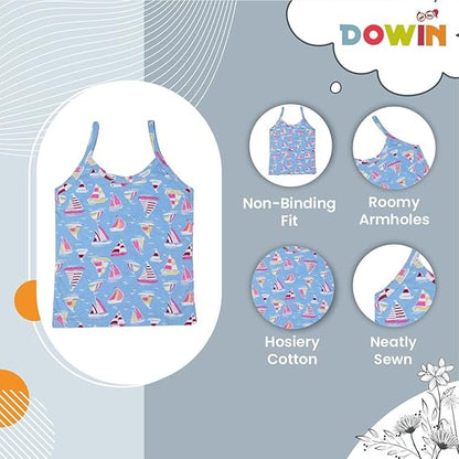 Dowin Girl's Cotton Slip (Pack of 3)