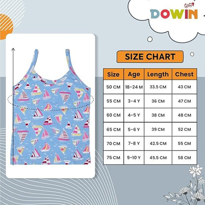 Dowin Girl's Cotton Slip (Pack of 3)