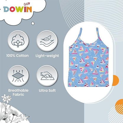 Dowin Girl's Cotton Slip (Pack of 3)